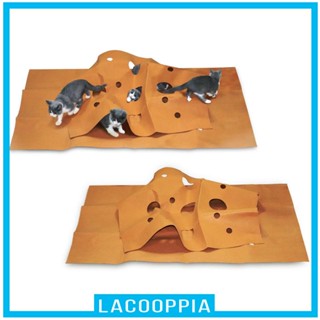 [ Splicing Cat Tunnel Toy Felt Cat Toys Felt อุปกรณ์สัตว์เลี้ยงที่เสียรูปได้รังแมว Passage Runway DIY Mat Sleeping Pad สําหรับแมวลูกแมว