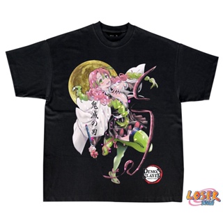 S-5XL เสื้อยืดแขนสั้นBootleg Tshirt Demon Slayer  Mitsuri Kanroji เสาหลักความรัก  แห่งดาบพิฆาตอสูร S-5XLS-5XL