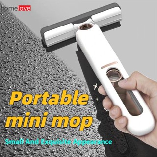 Mini Mop แฮนด์ฟรีขี้เกียจฟองน้ำ Mop Strong Water Absorption แบบพกพาทำความสะอาด Mop ห้องน้ำ Toilet Gap แปรงดูดซับ homelove