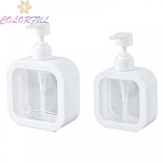 【COLORFUL】Soap Bottle Kitchens Large Capacity Lotion Dispenser Press Versatile Clear