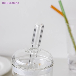 Ruisurshine ใหม่ ฝาปิดหลอดดูดน้ํา แบบใส ใช้ซ้ําได้ 1 ชิ้น