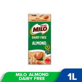 ไมโลอัลมอน UHT 1 ลิตร นมจากพืช จาก อัลมอน low fat ขนาด 1 ลิตร นมจากพืช NESTLÉ MILO® DAIRY FREE ALMOND UHT 1L