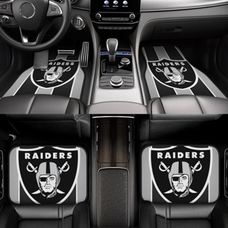 Las Vegas Raiders พรมปูพื้นรถยนต์ ด้านหน้า และด้านหลัง 4 ชิ้น