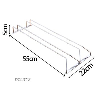 [Dolity2] ชั้นวางแก้ว แบบสองแถว พร้อมสกรู อุปกรณ์เสริม สําหรับห้องรับประทานอาหาร บ้าน รถบ้าน
