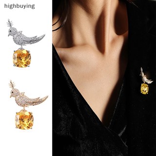 [highbuying] เครื่องประดับแฟชั่น เพทาย คริสตัลเทียม นก เข็มกลัด ผู้หญิง เสื้อผ้า เสื้อโค้ท ของขวัญ สินค้าใหม่