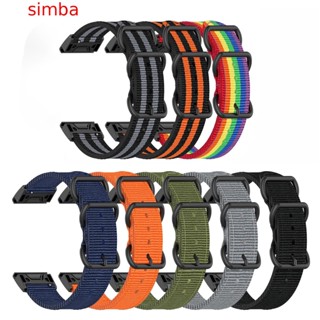 【Simba】Fenix สายนาฬิกาข้อมือ ผ้าแคนวาส ไนล่อน ปลดเร็ว 26 มม. 7X สําหรับหลายรุ่น