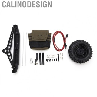 Calinodesign RC Rear Bumper Set  Sturdy RC Rear Bumper Spare Tire Set  for SCX10 90046 for 1/10 RC Crawler for Trx4