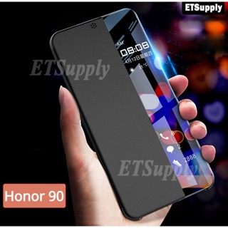 เคสโทรศัพท์มือถือหนัง ฝาพับ พร้อมช่องใส่บัตร ตั้งได้ สําหรับ Honor 90 Pro 5G Honor90 Lite