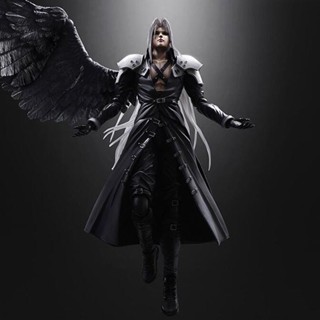 Play ARTS โมเดลตุ๊กตาฟิกเกอร์ Final Fantasy Sephiroth ขนาด 27 ซม. ข้อต่อขยับได้ สําหรับตกแต่งโต๊ะ