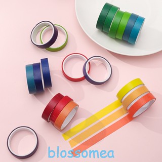 Blossomea เทปกระดาษ สีรุ้ง 9 มม. 24 สี DIY