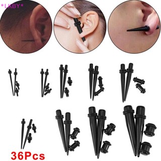 Luckybabys&gt; ชุดอุปกรณ์ขยายหู 14G-00G 36 ชิ้น