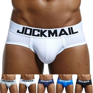 Jockmail กางเกงชั้นใน ผ้าฝ้าย ระบายอากาศ เซ็กซี่ สําหรับผู้ชาย