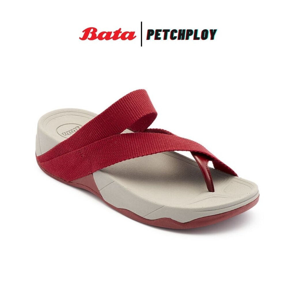 Bata Energy สีแดง รุ่น 5218 รองเท้าแตะลำลองแฟชั่น ของแท้ ใส่ได้ทั้งชายหญิง รหัส 8795218
