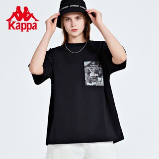 เสื้อยืดแขนสั้นลําลอง พิมพ์ลาย Kapa Kappa Azzurro Series สไตล์สปอร์ต สําหรับผู้ชาย และผู้หญิง