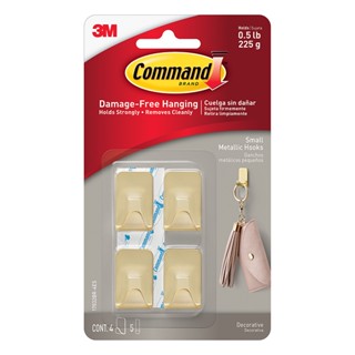 3M Command  ตะขอแกนเหล็กอเนกประสงค์ สีทองเหลือง