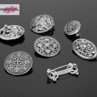 Pinkcool 1 ชิ้น ยุคกลาง Viking โล่เข็มกลัด Pin เสื้อคลุมไหล่ Pin Celtic Norse เครื่องประดับขายดี