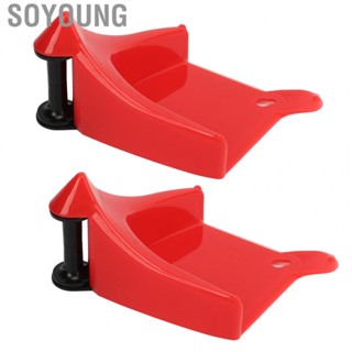 Soyoung 2Pcs Car Wheel Chock Detailing Washing Tool Tire Inserts Portable Practical Winder Stopper Block