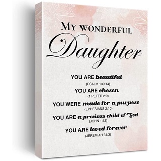 ภาพจิตรกรรมบนผ้าใบ พิมพ์ลาย My Wonderful Daughter ไร้กรอบ สําหรับตกแต่งผนังบ้าน