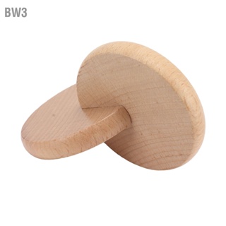 BW3 2PCS Montessori Interlocking Disc Beech Round Wood ของเล่นเสริมพัฒนาการเด็กสำหรับการศึกษาปฐมวัย