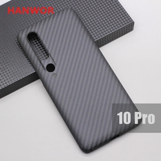 Hanwor เคสโทรศัพท์มือถือ คาร์บอนไฟเบอร์ บางมาก กันกระแทก สําหรับ Xiaomi 10 Pro Mi 10