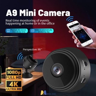 A9 กล้องขนาดเล็ก 4k Full HD 1080p Cam App มุมมอง 150 องศา Wireless Wifi Ip Network Monitor กล้องรักษาความปลอดภัย MOLISA