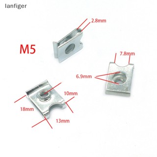 Lanf คลิปสกรูยึด รูปตัว U ป้องกันสนิม สําหรับรถจักรยานยนต์ M4 M5 M6 10 ชิ้น