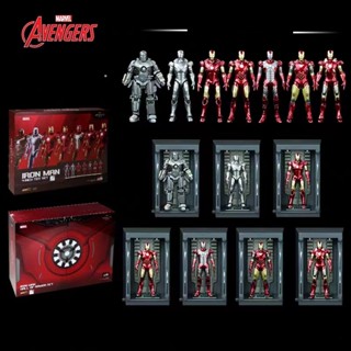 โมเดลฟิกเกอร์ Marvel Iron Man MK1-7 ขนาด 12 ซม. ของเล่นสําหรับเด็ก