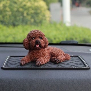 Car Decoration New Puppy Model Car Center Console Decoration Car Simulation Dog Men and Women High-End Products Poodle bhxd