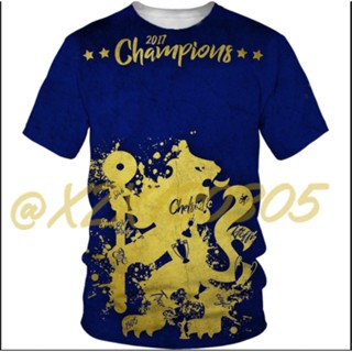 (ทั้งหมดในสต็อก Xzx180305) ใหม่ เสื้อยืด ลายฟุตบอล chelse FC 3D 21