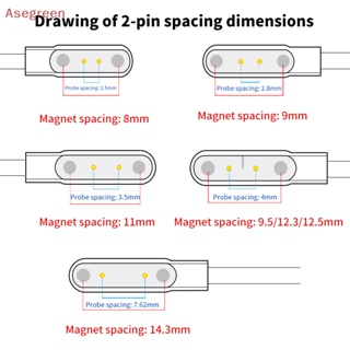 [Asegreen] อะแดปเตอร์แท่นชาร์จแม่เหล็ก 2 pins 4pins USB สําหรับสมาร์ทวอทช์