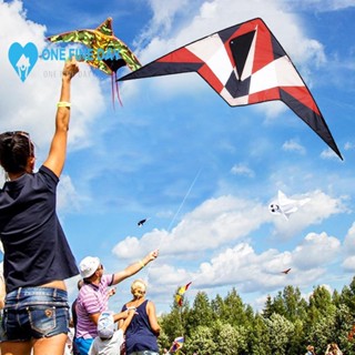 ว่าว Delta Fighter Kite ขนาดใหญ่ บินง่าย สําหรับเด็ก และผู้ใหญ่ E5H5