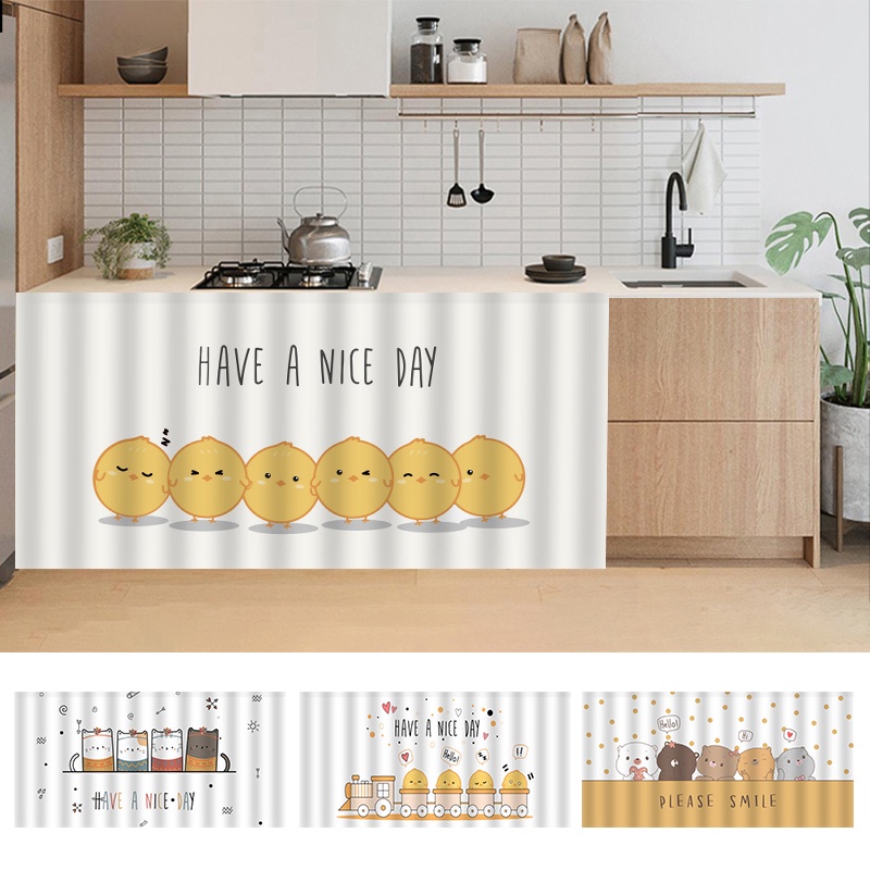 แนะนำ ผ้าม่าน ผ้าม่าน มีกาวในตัว กันฝุ่น สําหรับอ่างล้างจาน ห้องครัว ราคาพิเศษ มีเก็บเงินปลายทาง