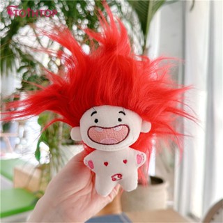 ตุ๊กตาผ้าฝ้ายไร้ฟัน Creative Lovely Plush Doll Toys Funny Missing Tooth Doll Fried Hair Diy Hairstyle Baby [TOP]