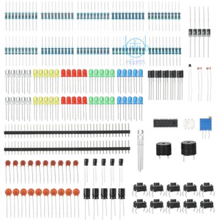 [mjia] ใหม่ ชุดสตาร์ทเตอร์อิเล็กทรอนิกส์ พร้อมตัวต้านทานตัวเก็บประจุ โพเทนชิโอมิเตอร์ LED สําหรับ Arduino MEGA2560 Raspberry Pi