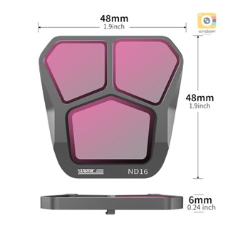 Startrc ฟิลเตอร์เลนส์ ND8 ND16 ND32 ND64 วัสดุอลูมิเนียม AGC กันน้ํา กันรอยขีดข่วน กันสะท้อนแสง เข้าได้กับ DJI Mavic 3 Pro 4 แพ็ก