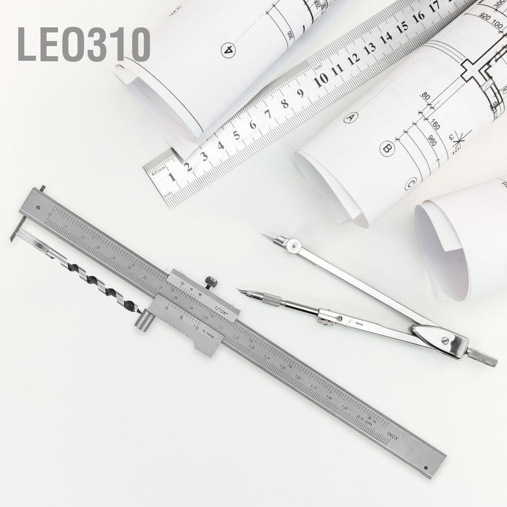 Leo310 สเตนเลส สตีล มาร์คกิ้งเกจ เวอร์เนียร์คาลิเปอร์ เครื่องมือวัด 0-200มม