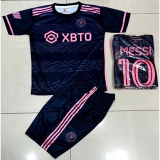 เสื้อกีฬาแขนสั้น ลายทีมฟุตบอล MESSI INTER MIAMI INTER MIAMI ล่าสุด สําหรับเด็ก