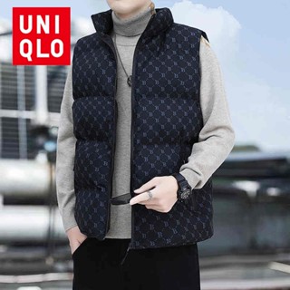 Uniqlo เสื้อกั๊กแขนกุด แฟชั่นฤดูใบไม้ร่วง และฤดูหนาว สําหรับผู้ชาย