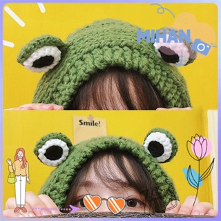 ☼MIHAN☼ Party Beanie Hats Gift Fun Headdress Frog Hat Women Costume Cap Photography Prop Baby Anime Hat Crochet Knitted Hat/Multicolor