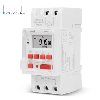 Sinotimer TM919B สวิตช์ตั้งเวลาดิจิทัล ตั้งโปรแกรมได้ 220V 30A สําหรับไฟ พัดลม