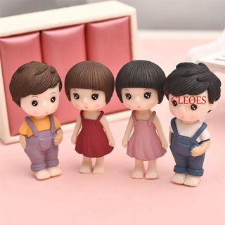 Cleoes ฟิกเกอร์คู่รักจิ๋ว บอนไซน่ารัก DIY สําหรับตกแต่งสวน 1 คู่