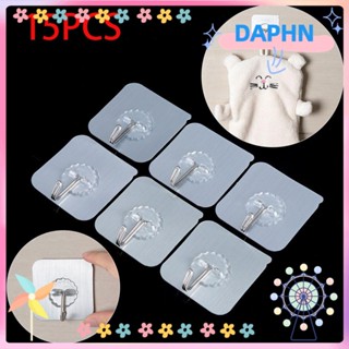 DAPHS ตะขอเหนียว แข็งแรง ไม่ทิ้งรอย สําหรับห้องน้ํา บ้าน 15 ชิ้น