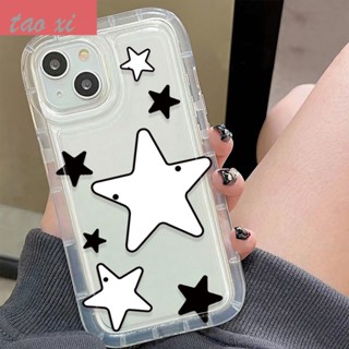 เคสป้องกันโทรศัพท์มือถือ แบบนิ่ม ลายดาว กันกระแทก สําหรับ Apple Iphone 11 13pro 14 12max xr xs RDYY