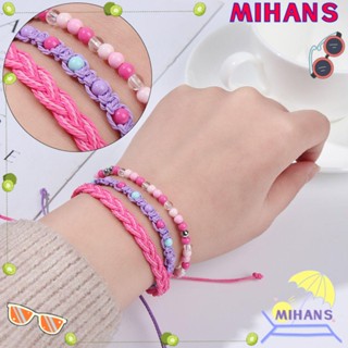 Mih สร้อยข้อมือลูกปัด หลายสี 3 ชิ้น / เซต สําหรับผู้หญิง