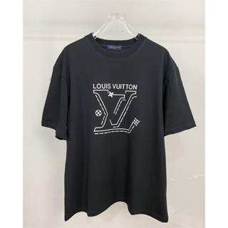 เสื้อยืดแขนสั้น พิมพ์ลายโลโก้ตัวอักษร L33v คุณภาพสูง แฟชั่นล่าสุด สําหรับผู้หญิง