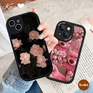 เคสโทรศัพท์มือถือ ลายการ์ตูนหมี สตรอเบอร์รี่น่ารัก สไตล์วินเทจ สําหรับ Redmi 9 9T 9C 9A 10A 10 10C 12C A1 Note 9 10 11 8 9s 11s K40s 11Pro + 10s 10 Pro POCO M3 X3 NFC Pro Mi 11 Lite ปก Lotso