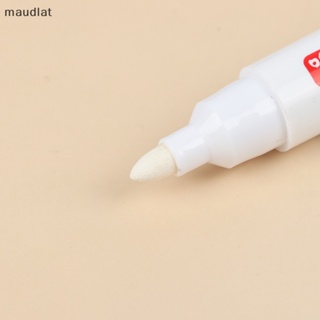 Maud ปากกามาร์กเกอร์ โลหะ 6 มม. สีขาว สําหรับงานหนัง 3 5 ชิ้น