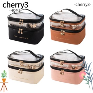 CHERRY3 กระเป๋าเครื่องสําอาง ขนาดใหญ่ จุของได้เยอะ เหมาะกับการเดินทาง สําหรับผู้หญิง