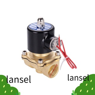 Lansel วาล์วโซลินอยด์ ยาง 220V โวลต์โซลินอยด์ ทองแดง ทองเหลือง