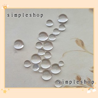 SIMPLE ลูกปัดเรซิ่น รูปหยดน้ํา สีโปร่งใส สําหรับตกแต่ง DIY 2100 ชิ้น